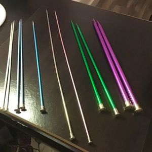Straight knitting needles 4 pairs & more